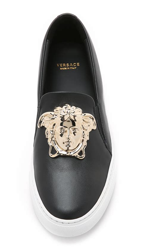 versace medusa sneakers black|Versace platform medusa.